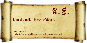 Umstadt Erzsébet névjegykártya
